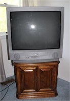 Quality-made Wood Side Table Cabinet w/ TV