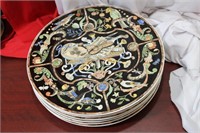 Set of 6 Beautiful Villeroy and Boch Dinner Plates