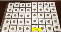 40 EARLY WHEAT PENNIES