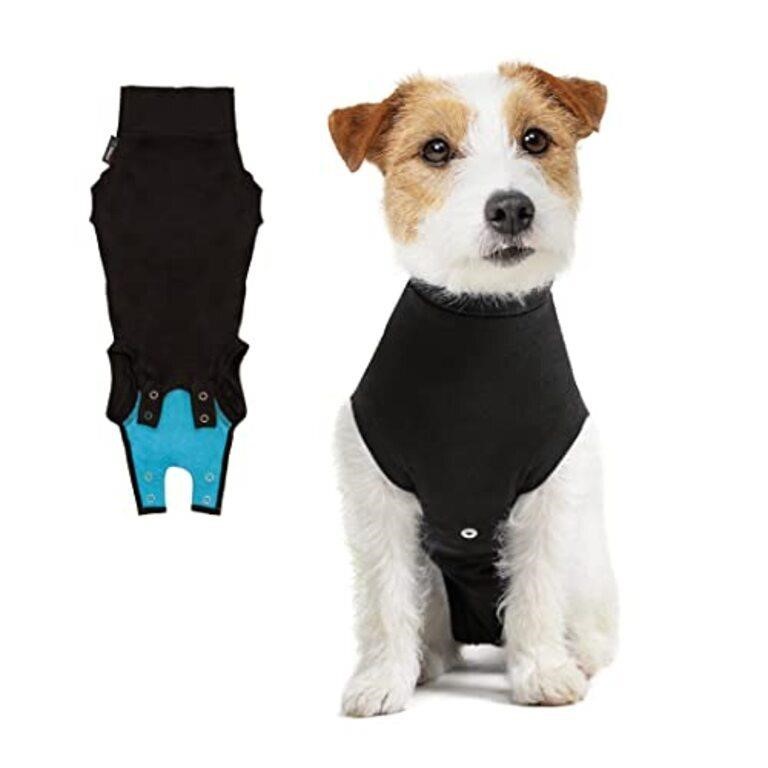 Suitical Recovery Suit Dog, XX-Small, Black