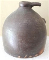 Stoneware Jug (As is/Broken Handle) - 10" tall