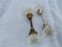 Pair of Vintage Glass Door Knobs