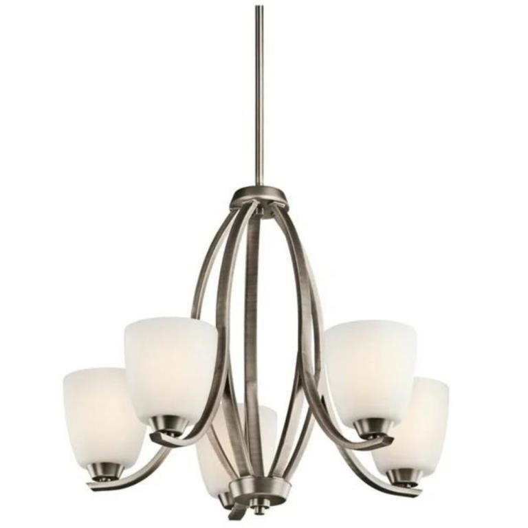 New Granby Chandelier 5-Light, Brushed Light