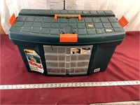 Mega box 2400 toolbox with some tools etc.