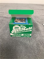 Topps 1991 Baseball Cards  "Traded" Series