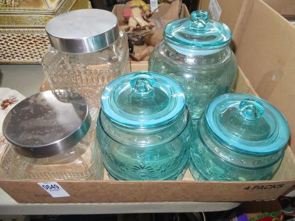 5 storage jars