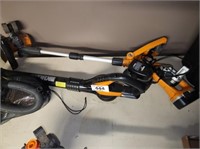 WORX CORDLESS BLOWER - NO BATTERY TRIMMER W/ 2