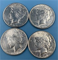 4 Peace dollars: 1925 x 3, 1926 S        (33)