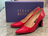 Stuart Weitzman Patent Leather Red Pumps