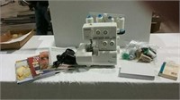 4 thread  Janome serger with instruction books