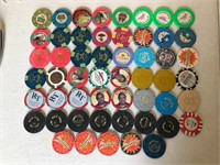 53 Various Las Vegas Nevada Casino Chips