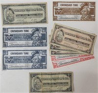 Older Canadian Tire Bank Notes