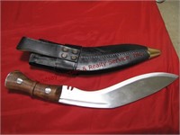 1 Windlass (made in India) kukri knife w/ sheath,