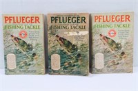 (3) EARLY PFLUEGER  FISHING TACKLE CATALOGUES: