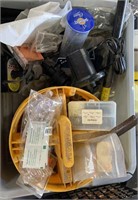 Tub of Misc. Hardware, Household & Shop Supplies