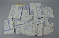 63pc Mixed Vtg GI Joe Vehicle Blueprints