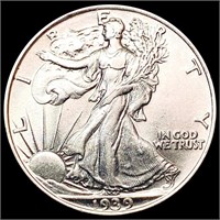 1939 Walking Liberty Half Dollar UNCIRCULATED