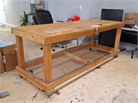 Wood Rolling Work Table