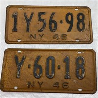 1946 New York plates