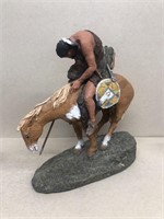 Indian on a horse statue