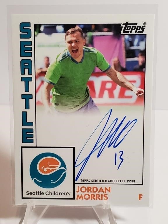 2020 Topps Autographs Jordan Morris