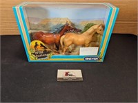 Breyer horses with box