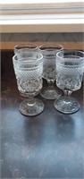 Set of 4 Wexford pattern glasses