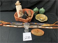 MISC--BELTS, PAPERWEIGHTS, NUT BOWLS