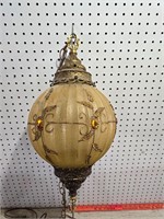 Vintage gilded hanging lamp