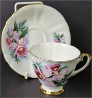 Windsor Bone China Pink Orchids