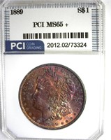 1889 Morgan MS65+ LISTS $475