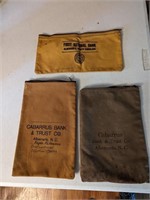 3 Bank Bags from Albemarle, NC (Cabarrus Bank & F)