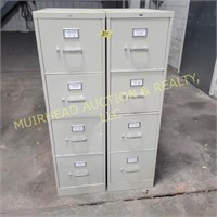 (2) 4 DRAWER FILING CABINETS