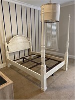 Bombay Co Shabby Chic White Queen 4 Post Bed
