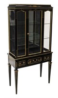 CHINOISERIE PARCEL GILT GLAZED DISPLAY CABINET