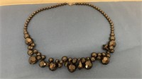 Mark necklace - black - 16 inches long