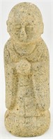 19th C. Carved Stone Jizo Bosatsu Figurine