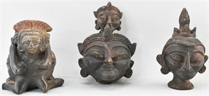 3 Small Figurines Southeast Asian & Pre-Columbian
