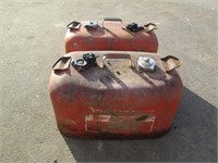 (2) Steel Boat Gas Tanks