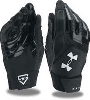 Under Armour UA Heater Batting Gloves, Black,