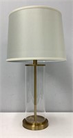 Glass and Brass Lamp