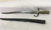 French Chassepot Bayonet and Scabbard– Dated