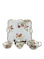 4 Pc. Antique Pitkin & Brooks Porcelain Tea Set