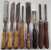 Lot (8) of Assorted Wood Turning Tools