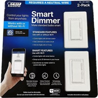 2 pack Feit Wi-Fi Smart Dimmer 3 Way Single