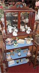3 Shelf Wooden Rack, Small display with mirror,