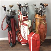 3 Sets Of Golf Clubs