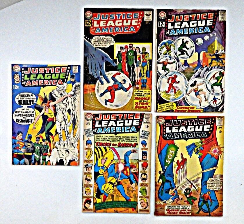 (5) DC JUSTICE LEAGUE OF AMERICA 12-CENT ISSUES