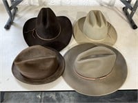Lot - Vintage Men's Hats - Stetson & More
