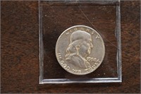 1958-D Franklin Half -90% Silver Coin